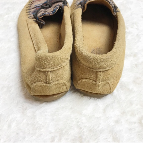 MINNETONKA Aztec Boho Leather Loafer Moccasins - Picture 5 of 7